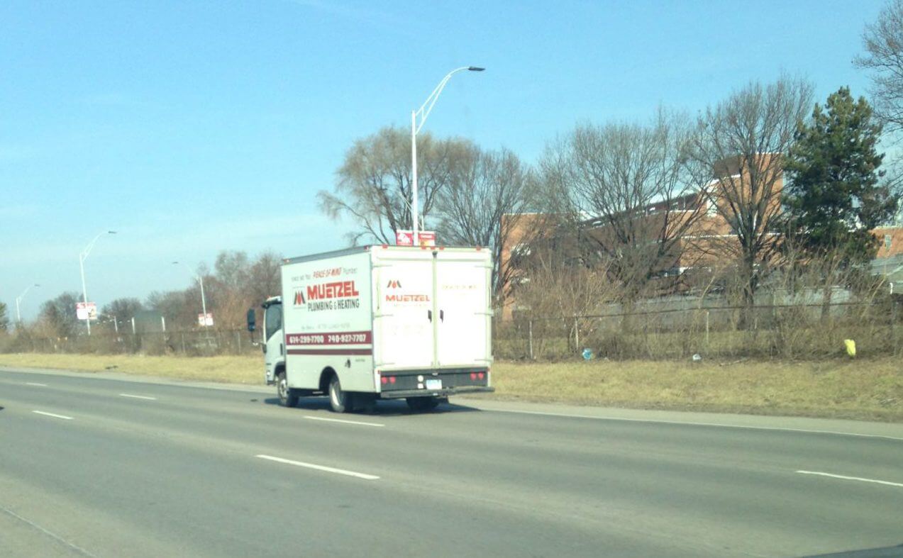 File Mar 30, 3 30 39 PM Muetzel Plumbing Heating service truck on route to Columbus job site